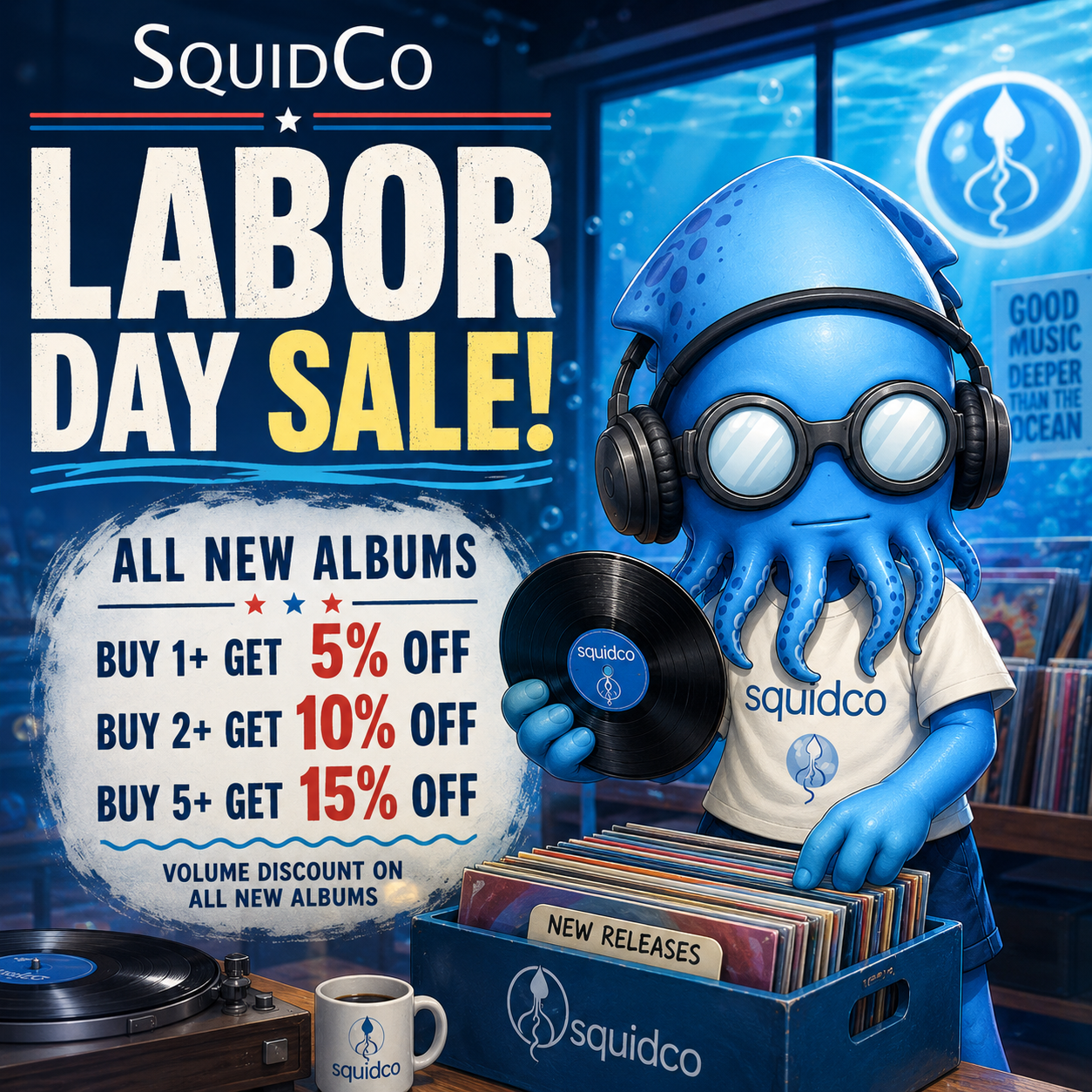 Squidco Labor Day Sale
